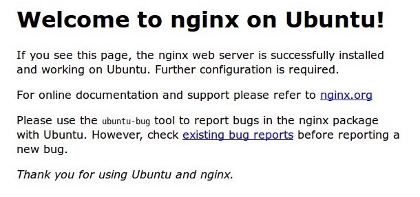 Welcome to Nginx on Ubuntu